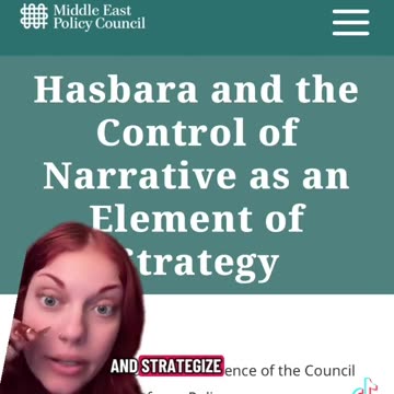 Hasbara and the Control of Narrative as an Element of trategy