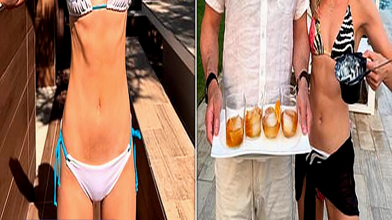 Georgia Toffolo Flaunts Her Toned Abs in a Skimpy