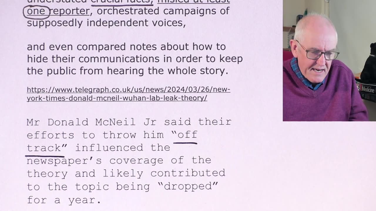 Flu "conspiracy theories" w Dr Campbell