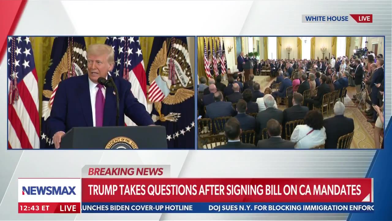 President Donald J. Trump: "I don't feel like a king. I have to go through hell to get stuff approved!"