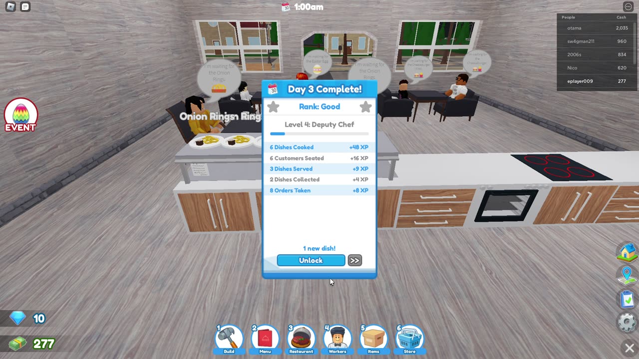 roblox the hunt Restaurant