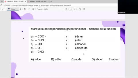 ADC SEMESTRAL PARALELO 2025 | Semana 12 | Química