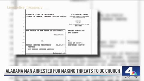 Alabama man arrested for making threats for OC Catholic Church