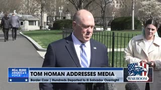 Tom Homan Addresses Media On Venezuelan Gang Members Being Transported To El Salvador Prison