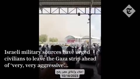 Israeli airstrike targets only evacuation route from Gaza