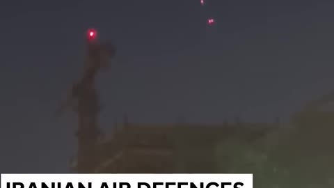 Israel Strikes Iran Iranian Air Defences Engage Israeli Projectiles Over Tehran