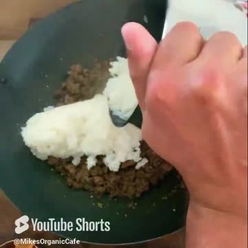 #Organic #Beef #Mince #with #Rice & #Kimchi
