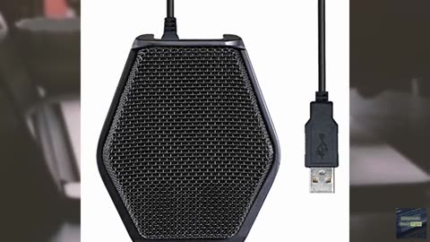 Movo MC1000 Conference USB Microphone for Computer Desktop and Laptop with 180°