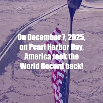 🚨 EPIC! WORLD RECORD for the largest flag flown in freefall by US rock star team
