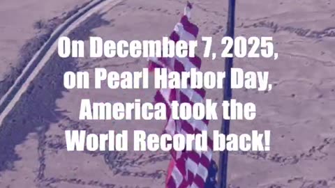 🚨 EPIC! WORLD RECORD for the largest flag flown in freefall by US rock star team