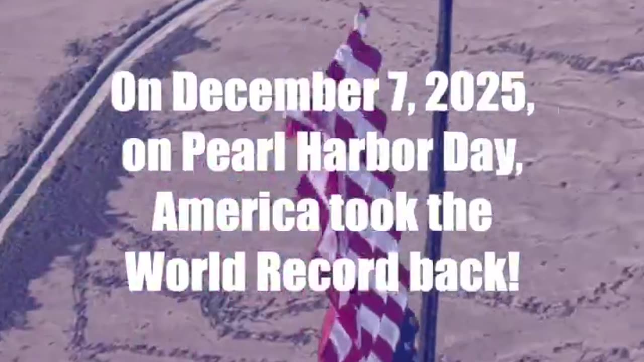 🚨 EPIC! WORLD RECORD for the largest flag flown in freefall by US rock star team