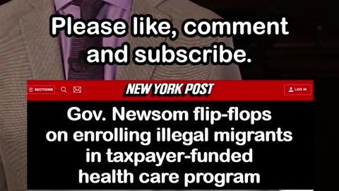Gavin Newsom Flip-Flops on Free Health Care for Illegal Migrants