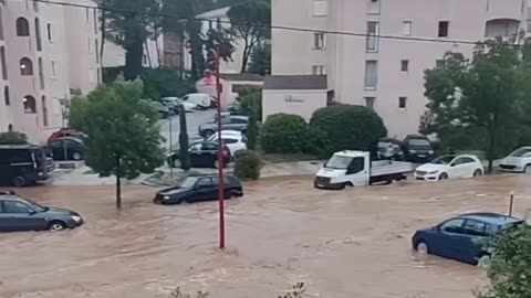 Severe Flooding Due To Torrential Rains In Vidauban In The Var Department, France (05/20/25)