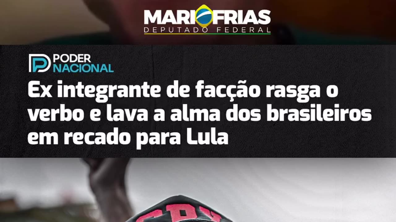 O traficante que se diz “protetor da favela” é o mesmo que coloca crianças em risco, que faz mães enterrarem filhos e que desafia o Estado achando que tem poder