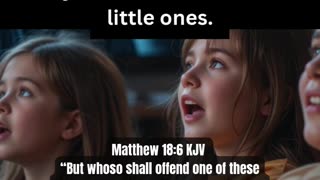 Matthew 18:6 KJV But Whoso Shall Offend One of these Little Ones Millstone Hung Around His Neck #new