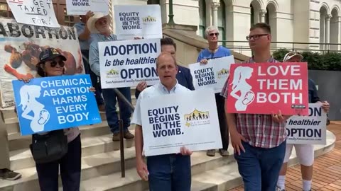 ProLife peaceful protest ppSouthTexas press conference with Mayor Ron Nuremberg