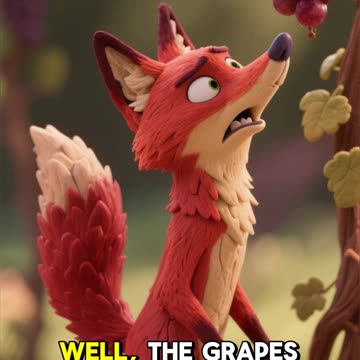 The Fox and the Grapes | English Moral Story