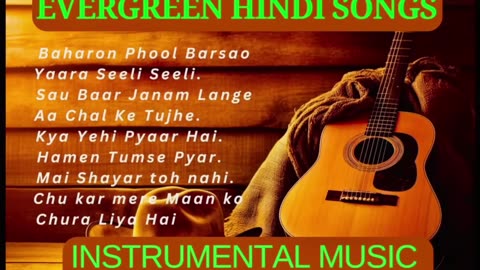 HINDI SONGS INSTRUMENTAL #music #bollywood #hindi #oldsong #oldhindisongs #relaxing