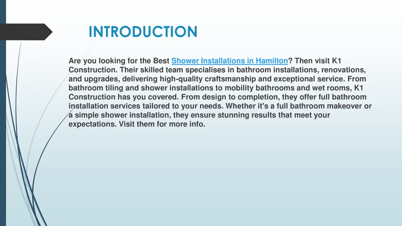 Looking for the best Shower Installations in Hamilton
