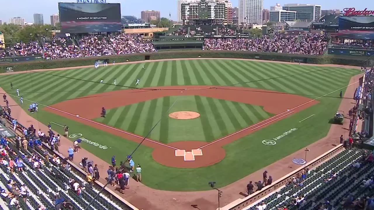 The Chicago Cubs honored Charlie Kirk before their game today