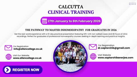 Calcutta Clinical Training Programme 2026 by Dr. Saptarshi Banerjea and Dr. Subrata Subrata Banerjea