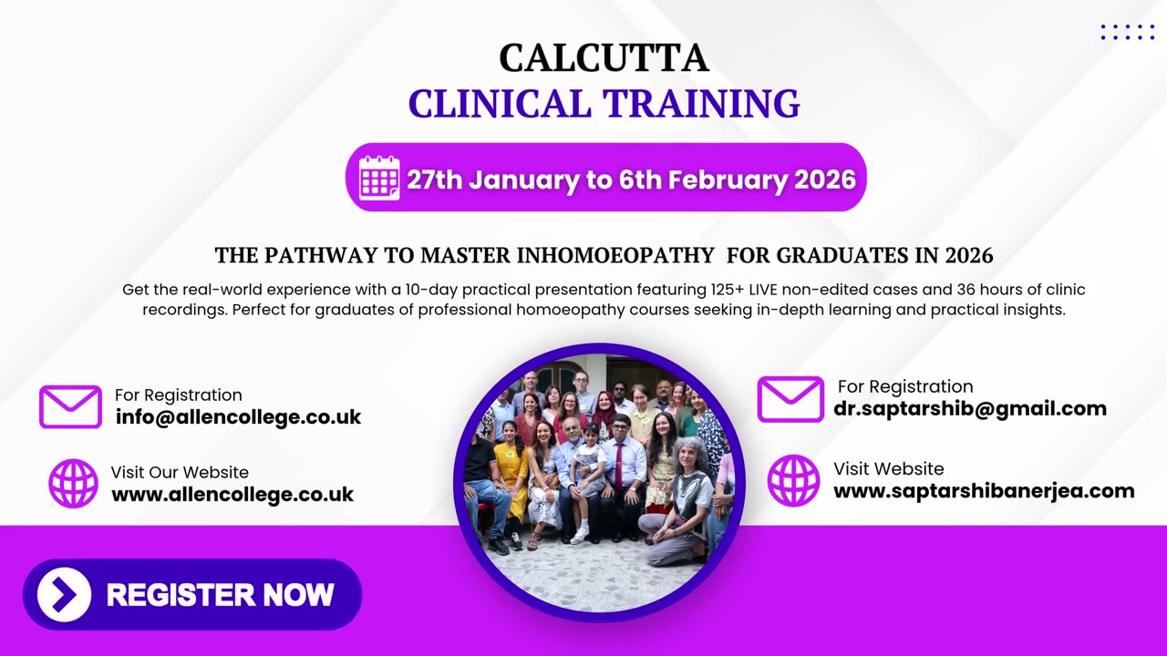 Calcutta Clinical Training Programme 2026 by Dr. Saptarshi Banerjea and Dr. Subrata Subrata Banerjea