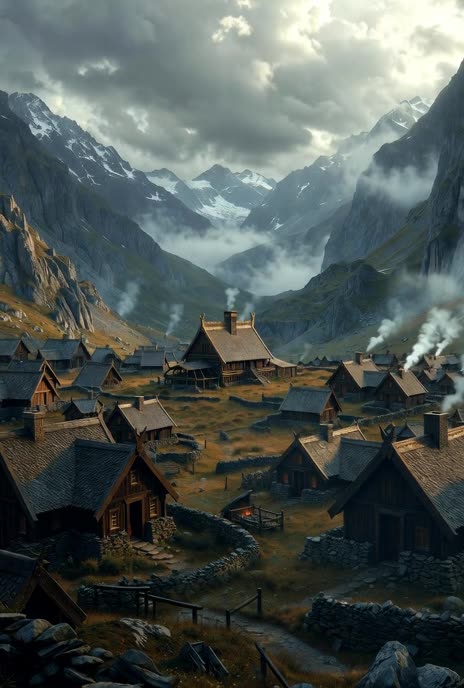 The Coastal Viking Settlement, AI Video