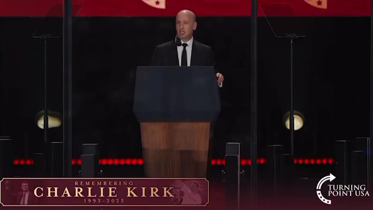 STEPHEN MILLER ~ CHARLIE KIRK, IMMORTAL! ~ POWERFUL SPEECH ~ 17PLUS 17PLUS.WEEBLY.COM