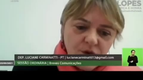 DEPUTADA DO PT DEFENDE O “RODA BIXA” NA ALESC. 2021 - 26 de mai.