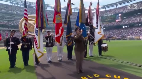 The Star Spangled Banner is performed at the FIFA Club World Cup in New Jersey!