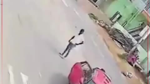 News of a tragic road accident in which a speeding car hit a bike rider