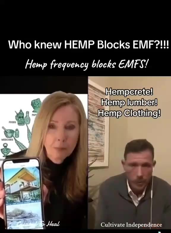 Hemp blocks EMFs. This plant is amazing with all of its utilities.