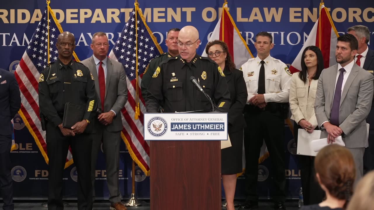 Attorney General James Uthmeier joins Law Enforcement to announce results of Operation Dragon Eye