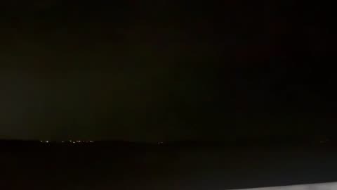 Low large wall cloud on tornado warned storm approaching Bakersfield MO