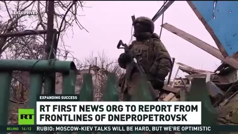 RT first to report from frontlines of