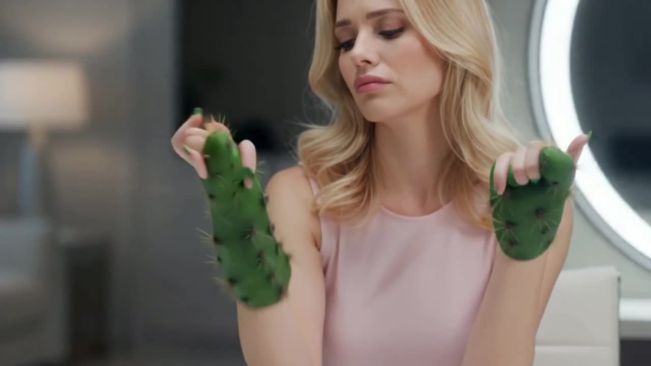 When Nails Take Over: Hands Turn into Cactus!