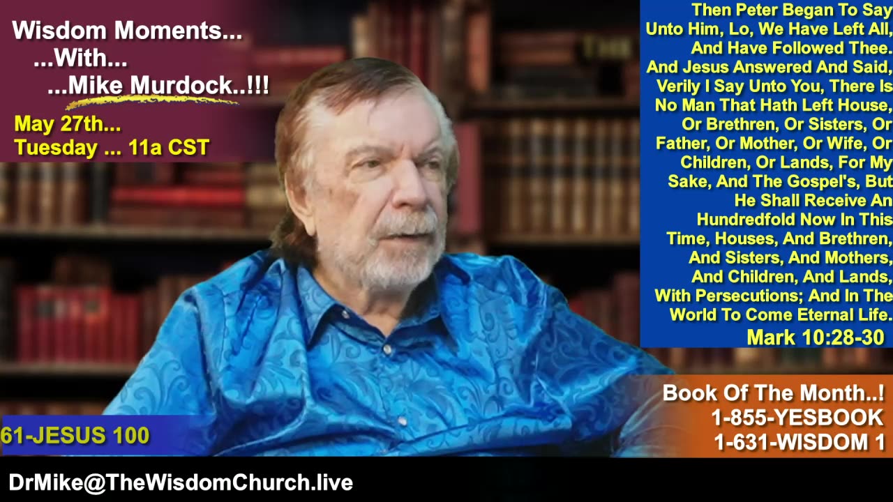Re-Air: Wisdom Moments With Mike Murdock..!!!