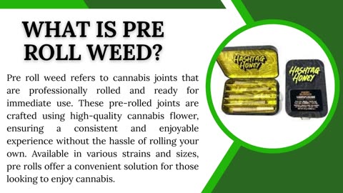 Buy Premium Pre Roll Weed Online | Fast Delivery