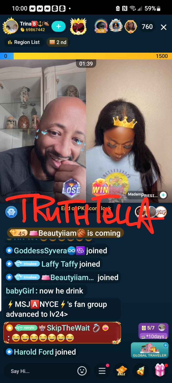 TRINA B LINED UP WITH MADAM LO