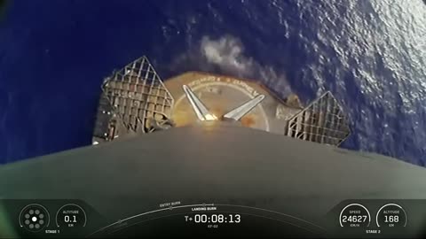Falcon 9’s first stage has landed on the A Shortfall of Gravitas droneship
