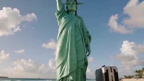 🗽🏖️ STATUE OF LIBERTY ON DAYTONA BEACH 🏖️🗽