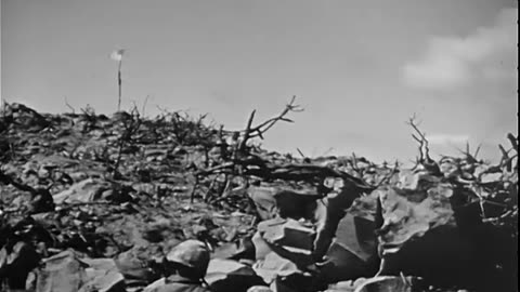 Dedication of Marine cemetery on Iwo ... - Dedication of Marine cemetery on Iwo Jima - 428-npc-11021