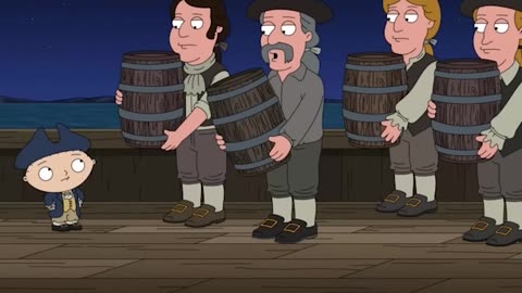 Stewie's ancestors in Boston ☕😂 | Family Guy