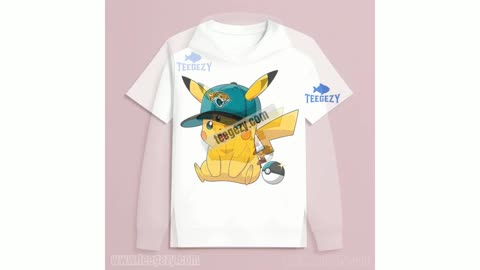 Pikachu Wearing Jacksonville Jaguars Hat Vintage Shirt