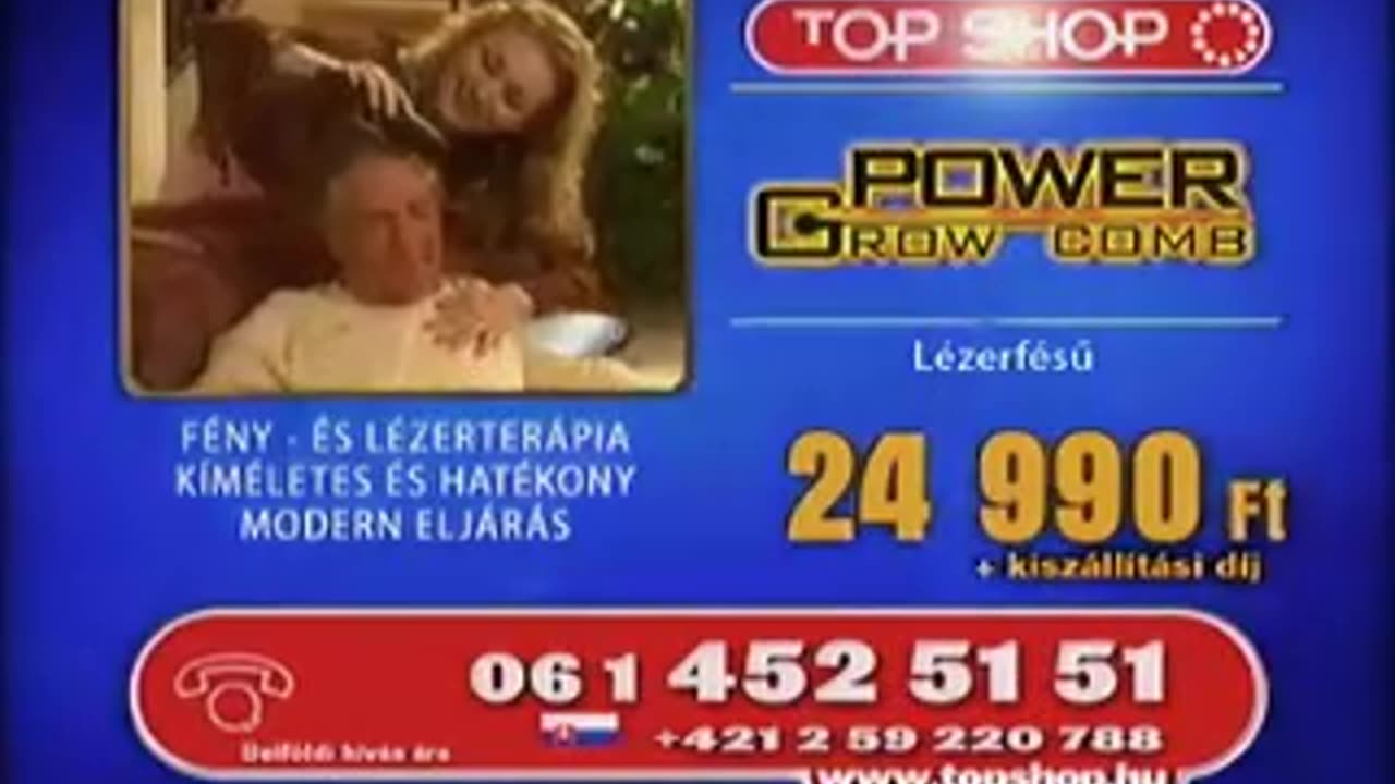 Top Shop | Velform Hair Grow Comb lézerfésű (2008)