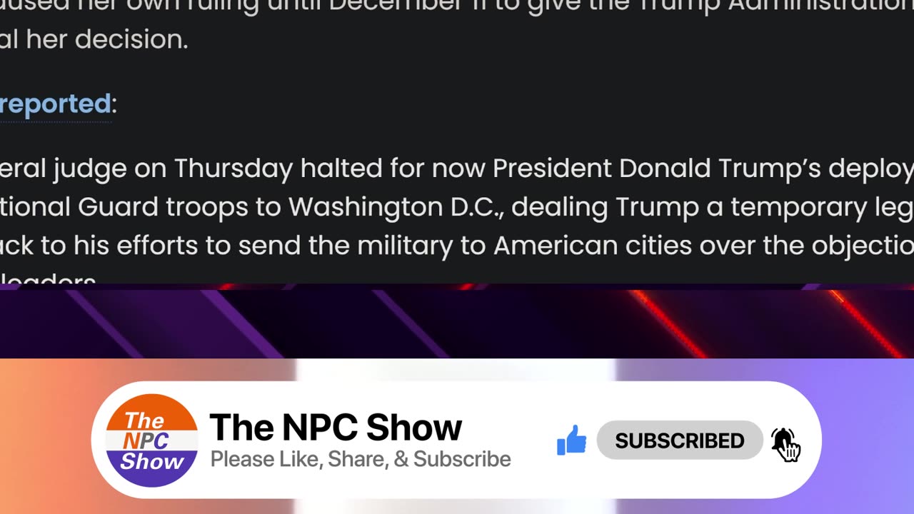 Biden Judge Bans National Guard From Washington DC 🤷🤦‍♂️❌👮