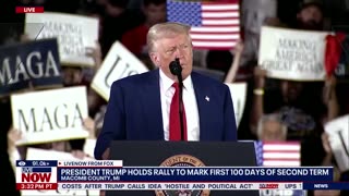 Trump touts most successful first 100 days of any administration. Full.