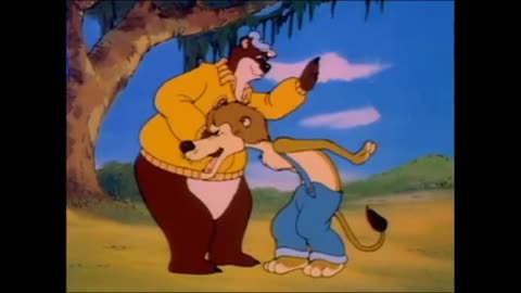 Kissyfur: Drop Me a Lion scene (pseudo spanking)