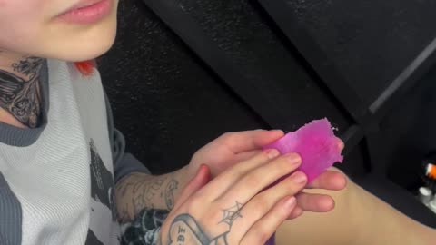 Satisfying Wax Strip Reveal with Tickled Pink Hard Wax | @moodyxskincare Shows It All!