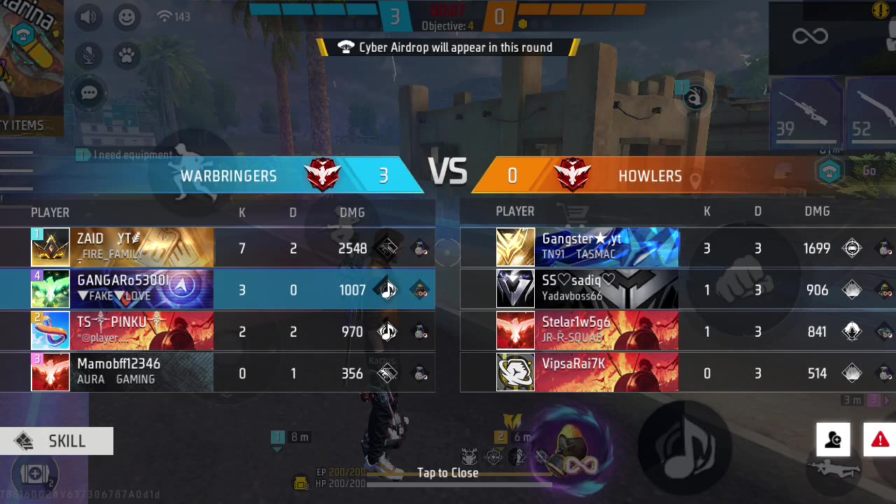 Free fire 🔥 max playing with group